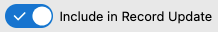 Toggle set to